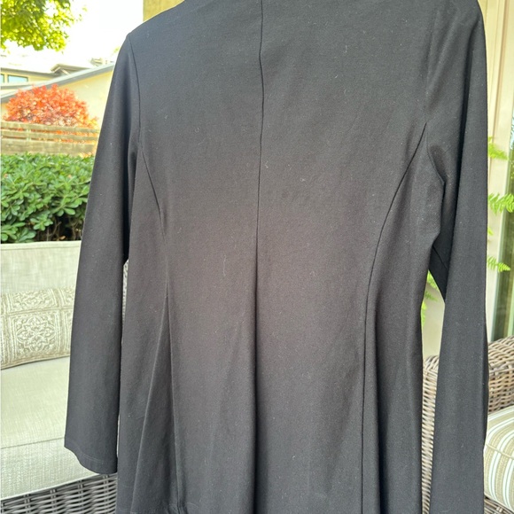 Eileen Fisher Classic Black Pantsuit in Stretch Crepe - Picture 5 of 16